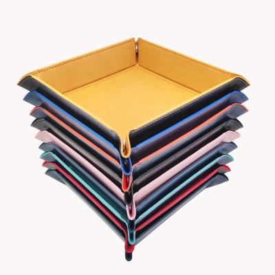 China Game Dice Die Wholesale Dice Game Foldable Dice Rolling Tray Personal Playing Storage Rack For Dies Bulk for sale