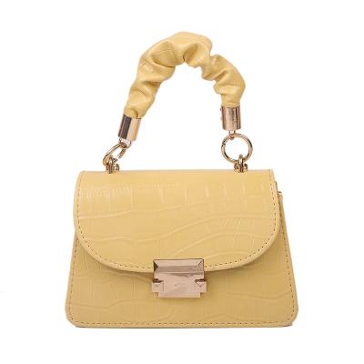 China Hot Selling Fasion Solid Color Women Bag PU Leather Shoulder Bag New Fashion Luxury Lady Handbag Small for sale