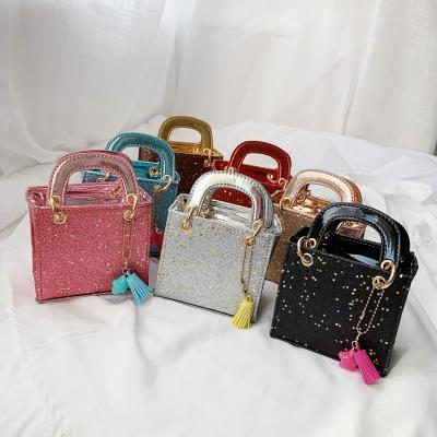 China High Quality Hot Selling Customize Branded Fashiong Women Small Bag Shinning Cute Kids Bulk Purses for sale