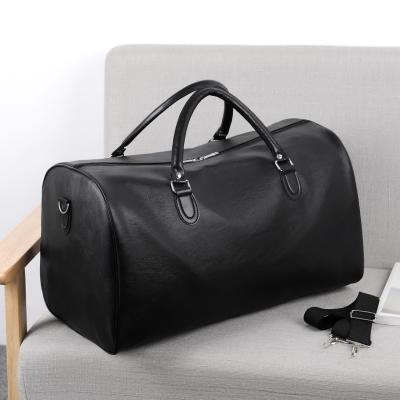 China Custom LOGO PU Sports Travel Large Capacity Male Duffel Bag Camping Durable Cubes Tote Travel Duffel Bag for sale