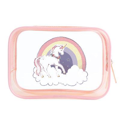 China New Sales Amazon Fashion MIni Cute Travel Toiletry Compliant Waterproof Zipper Makeup Bags PVC Cosmetic Bag for sale