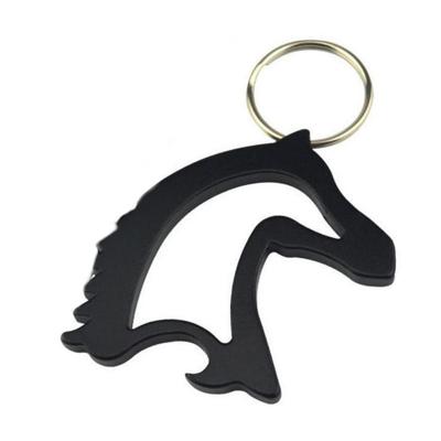 China HXY Viable Classic Aluminum Horse Head Bottle Opener Animal Key Chain, Aluminum Horse Head Beer Bottle Opener With Wholesale Price for sale