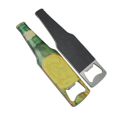 China HXY Good Quality Heat Transfer Sublimation Beer Bottle Opener Viable Custom Formed Epoxy With Magnet For Opener Bottle for sale