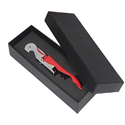 China Stocked Custom HXY Large No MOQ Wine Gift Box Opener Package Wine Bottle Opener Gifts Wine Box With Opener For Holiday Bar Tools for sale