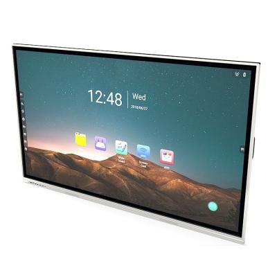 China Lcd Interactive Smart Board Touch Screen All-in-one Computer High Quality Design 85 Inch Sliver Interactive Whiteboard 20 Points for sale