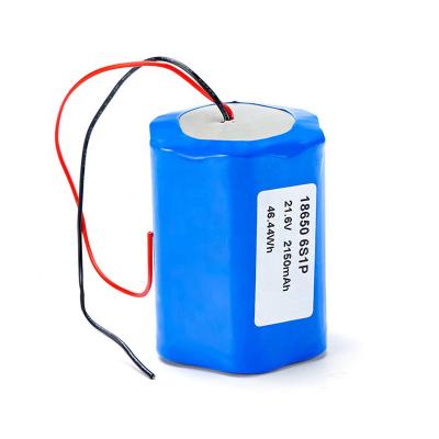 China 21.6V 4.4Ah Lithium Ion Battery Pack Rechargeable 18650 6S1P 46.4Wh for sale