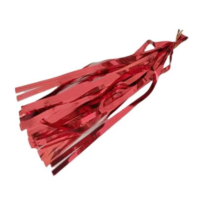 China Wholesale Colorful Luminous Christmas Wedding Decoration Birthday Party Beautiful Foil Tassel Garland Red Fringe for sale