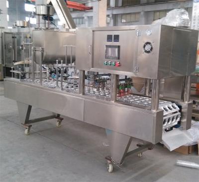 China Beverage Automatic Rotary Cup Filling Sealing Machine for Ice Cream Chocolate Mineral Water Yogurt Fruit Jelly for sale