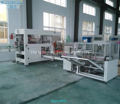 China High speed beverage carton case packer machine for glass bottle or plastic box with beer beverage juice cola oil for sale