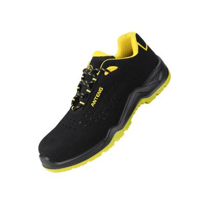 China Anti-Static S1 Sweden Lightweight Industrial Safety Shoes Fashion Wear Resistant Design With Breathable Air Hole for sale