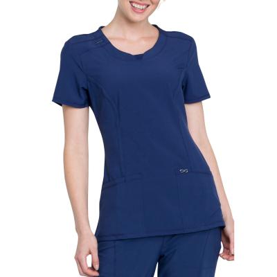 China RX-OEM Hospital Ward Polyester Top Nursing Doctor Stretch Medical Uniforms for sale