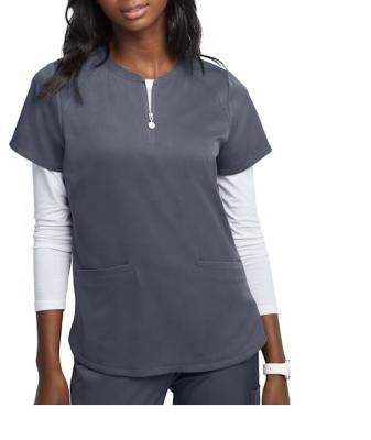 China High Quality Hospital RX OEM Nurse Scrubs Uniform Short Sleeve Logo Low MOQ Custom Nursing Scrubs for sale