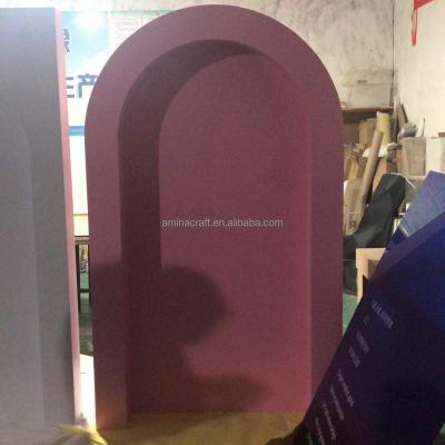 China Amina Craft Wholesale Fashionable Pink Round Arch Decoration Party Goods/Wedding Party Goods/Wedding Backdrop Decoration for sale