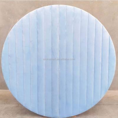 China Wedding/Amina Craft Customized Round Velvet Pedestal/Party/Event Decoration and Background Wedding Decoration Display Stand for sale