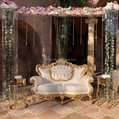 China Durable / Newest A&C Luxury Custom Beautiful Round Wedding Backdrop For Parties Acrylic Round Backdrop Stand for sale