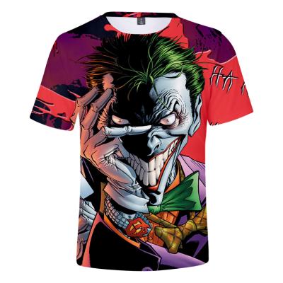 China Anti-wrinkle Fit High Quality Quick Dry T-shirts Summer Cool Joker 3D Printed Short Sleeve Men's Boys T-shirt for sale