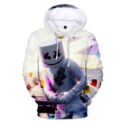 China Factory Guangzhou marshmallow pullover sports hoodies anti-shrink unisex cheap polyester print hoodies with logo for sale