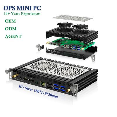 China Industrial/ Medica/New Retail/ Transportation/ Gaming/ Office Sharp EU Series Intel@RaptorLake-I3-13100-CPU Interactive White Board Pluggable OPS PC Module for sale