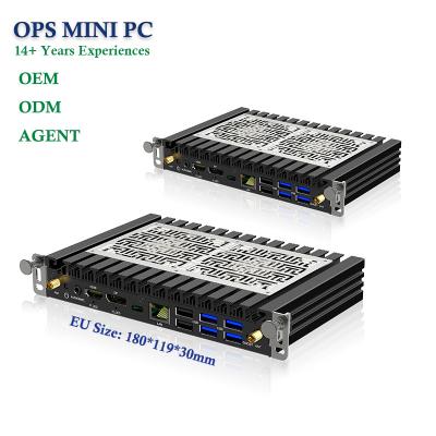 China For Business HJS OPS PC Customized Embedded Pluggable Computer 4K Display SSD DDR4 Intel I3 I5 I7 Mini Pc Of  OPS for sale