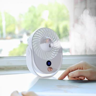 China 2021 Water Spray Fan Small Desktop Humidification Spray Mist Fans Water Cooling Table Fan For Office Student Dormitory for sale