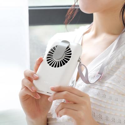 China Mini Portable USB Car Fan Rechargeable Handsfree Air Cooling Fan For Outdoor Traveling for sale