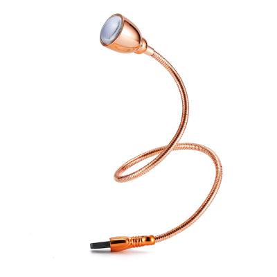 China Portable High Quality Metal Flexible Metal Mini USB Flexible Night Lamp for sale