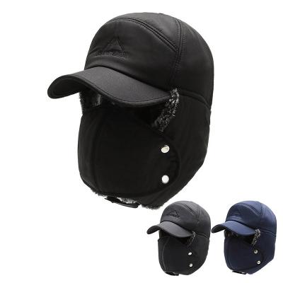 China Fashion E540 Outdoor Warm Baseball Cap Winter COMMON Women Men Thicken Mad Bomber Police Trapper Field Hats Trooper Hat for sale