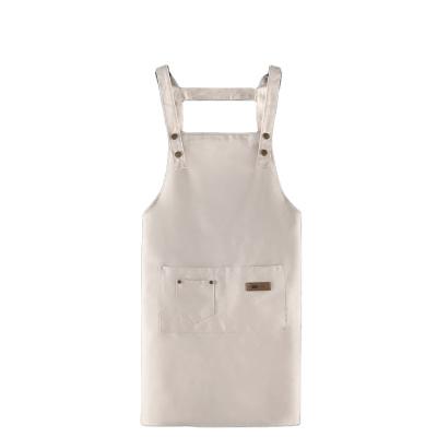 China Wholesale Women Men Waitress Bartender Apron 100% Cotton Cleaning Chef Apron for sale