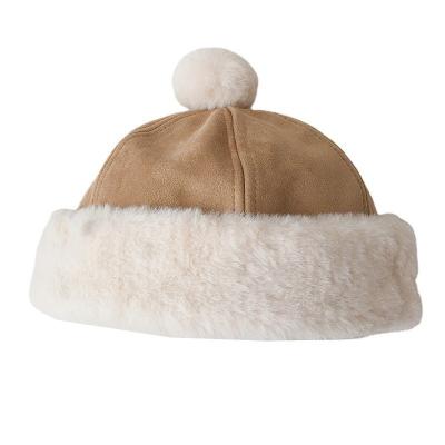 China Child Autumn Winter Plush Landlord Hat Casual Kids Trend Winter Brimless Hat for sale