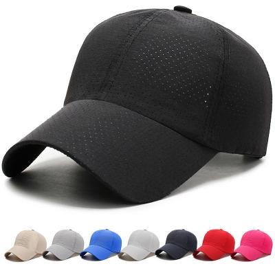 China COMMON High Quality Outdoor Hot Sale Baseball Hats Simple White Color Quick-Dry Sports Hats/Golf Breathable Quick-Dry Cap for sale