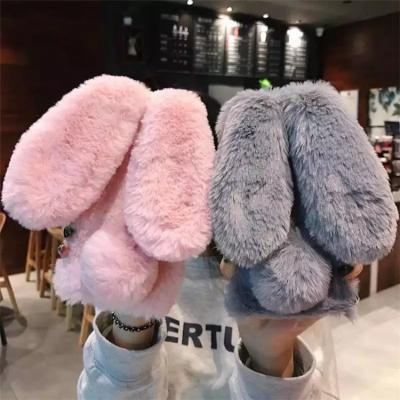 China Lovely Rabbit Plush Cute/Lovely Bunny Mobile Phone Case Cover For iphone 6/6S 7 8 X plus XS for sale