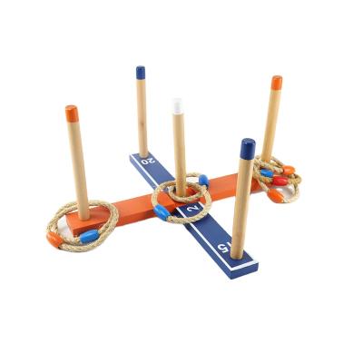 China Wholesale Outdoor Game Wooden Fitness Yard Ring Toss Game for sale