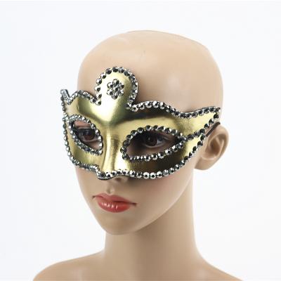 China Party Styles Wholesale Rhinestone Half Face Venetian Masquerade Party Mask for sale