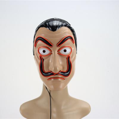 China Hot Sale Eco-friendly LED Design Customized Dali Mask Halloween Mask Party for sale