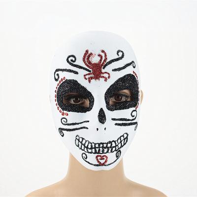 China Party Styles OEM Spider Pattern Clown Street Dance Full Face Halloween Masquerade Mask for sale