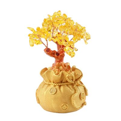 China New Europe Style Wealth and Luck Crystal Tree Gift Table Ornament Home Decor for sale