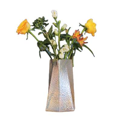 China Europe High Quality Wedding Home Decor Thickened Crystal Glass Flower Vase for sale