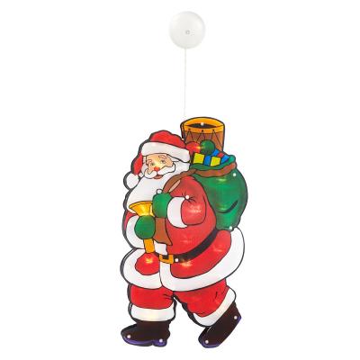 China 2021 Christamas Home Decoration Wholesale Christmas New Year 3D Hanging Lamp for Windows Room Party Decoration for sale