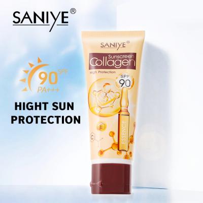 China Organic Skin Revitalizer Yanmei Sunscreen Collagen Protection Moisturizer Sunblock Cream Waterproof UV Control Protector Anti Aging Oil Cream for sale