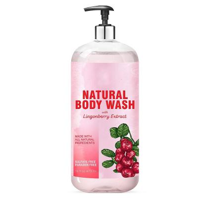 China Whitening Pure All Natural Body Wash Liquid Soap With Lychee Bilberry Passionflower Passion Flower Extract For Body Face Hand Sulfate And Paraben Free OEM for sale