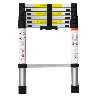 China Ladders 3.2M Aluminum Telescopic Ladder EN131 Certificate 10.5FT Telescopic Ladders Lightweight Ladder for sale