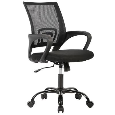 China Wholesale Best Price Adjustable Swivel Mesh Computer Office Chair Black (Height) Metal Base Chair for sale