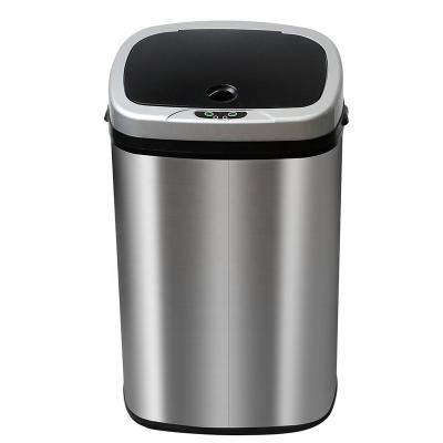 China High Quality Touchless Wholesale Viable 13 Gallon Automatic Dustin Bin Stainless Steel Sensor Trash Can for sale