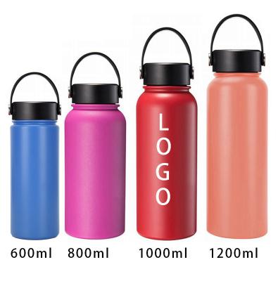 China PORTABLE 500ML 650ml 900ml 1200ml BPA free double wall stainless steel high quality cup sports water bottle vacuum handheld insulated cup for sale