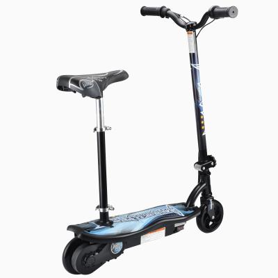 China Wholesale unisex electric scooter two wheels 120w foldable ce approved electric kick scooter with seat for kids for sale