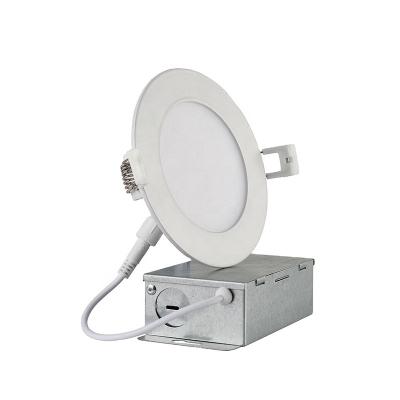 China Modern US Stock 4 Inch 8W Round Recessed Led Panel With External Driver Supply for sale