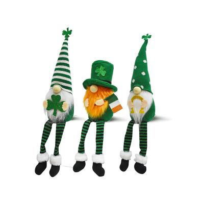 China 2022 Home St Patrick's Day Gift Accessories St Patrick's Day Gift Accessories Stuffed Gnomes Green Clover Home Festival Decoration Irish Doll Spring for sale