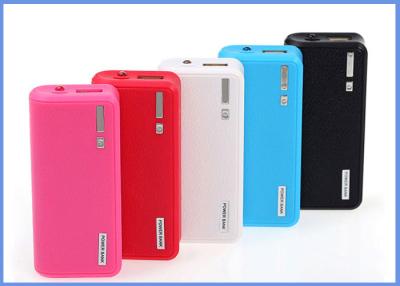 China Rechargeable Wallet Power Bank universal battery backup 5600mAh Red Color for sale