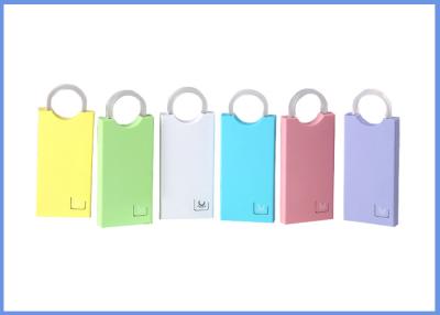 China Yellow or white 5000mAh ABS Slim Power Bank with flashlight ,  Luminous Hanging Ring for sale