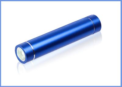 China Cylindrical Mobile Power Bank Charger , 2600mah Lipstick Power Bank Battery for sale